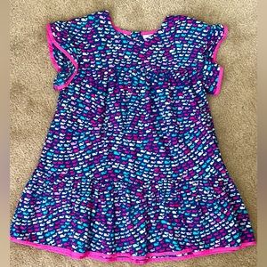 EUC Vineyard Vines for Target Pink Blue School of Whales Toddler Girls Dress 5T